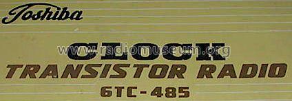 Travel Clock 6 Transistor 6TC485; Toshiba Corporation; (ID = 523842) Radio