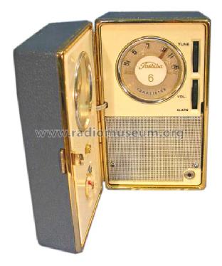 Travel Clock 6 Transistor 6TC485; Toshiba Corporation; (ID = 800524) Radio