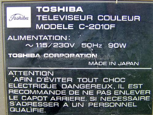 C-2010; Toshiba Corporation; (ID = 1640551) Television