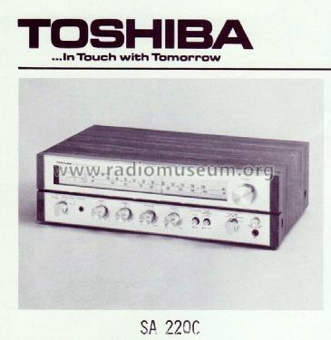 FM-AM-FM Stereo Receiver SA-220C; Toshiba Corporation; (ID = 1531384) Radio