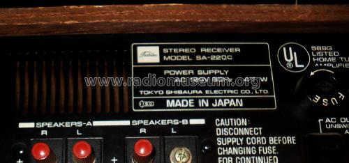 FM-AM-FM Stereo Receiver SA-220C; Toshiba Corporation; (ID = 1641996) Radio