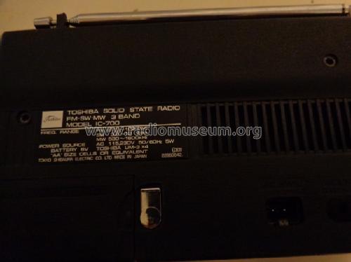 IC-700 ; Toshiba Corporation; (ID = 1713899) Radio