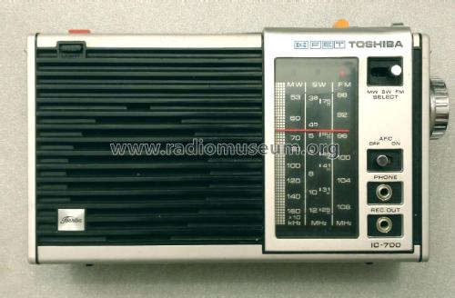 IC-700; Toshiba Corporation; (ID = 2322431) Radio