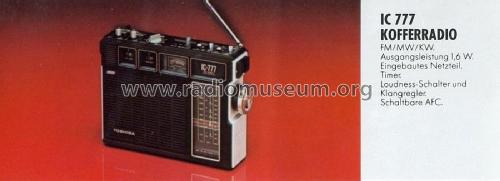 IC-777; Toshiba Corporation; (ID = 2106192) Radio