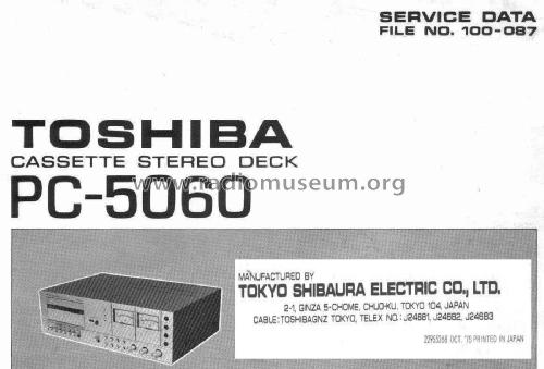 PC5060; Toshiba Corporation; (ID = 1785012) Sonido-V