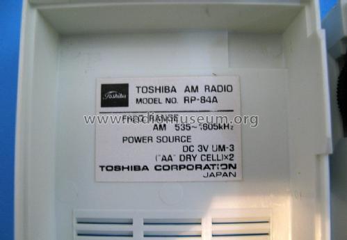 RP-84A; Toshiba Corporation; (ID = 1428599) Radio