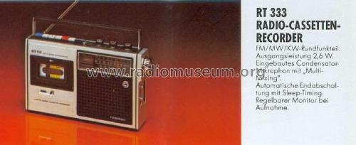 RT 333; Toshiba Corporation; (ID = 2106189) Radio