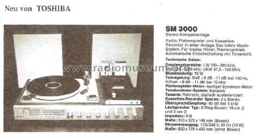 SM-3000; Toshiba Corporation; (ID = 779612) Radio