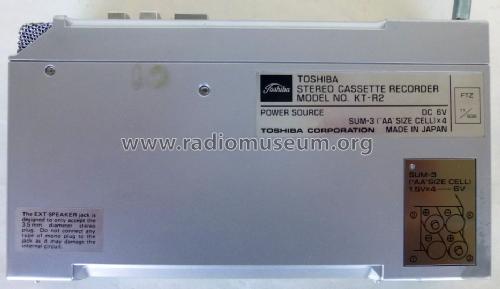 Stereo Cassette Recorder KT-R1; Toshiba Corporation; (ID = 1454795) Sonido-V