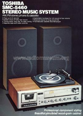 Stereo Music System SMC-5460; Toshiba Corporation; (ID = 1531302) Radio