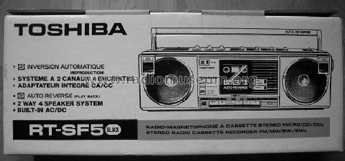 Stereo Radio Cassette Recorder RT-SF5; Toshiba Corporation; (ID = 1536973) Radio