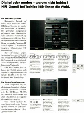 Stereo-Sound-System SL-3149; Toshiba Corporation; (ID = 1688176) Radio