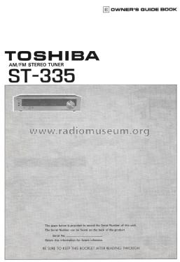 Stereo Tuner ST-335; Toshiba Corporation; (ID = 1856506) Radio