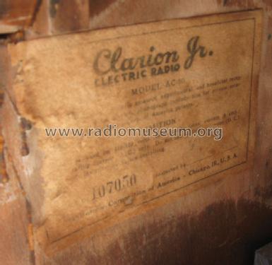 Clarion Jr AC60 ; Clarion, Transformer (ID = 874313) Radio