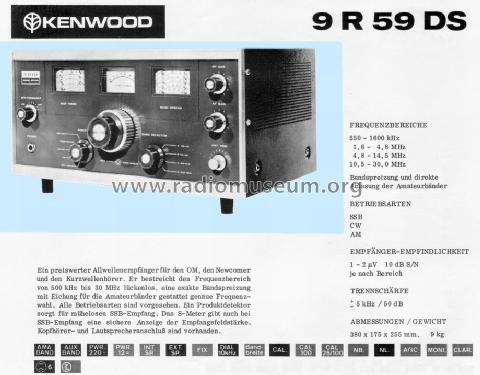 9R-59DS; Kenwood, Trio- (ID = 737939) Amateur-R