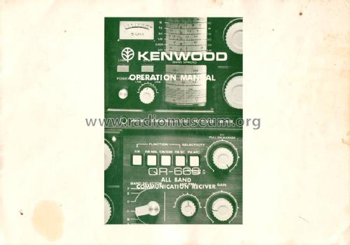 QR-666; Kenwood, Trio- (ID = 1672002) Amateur-R