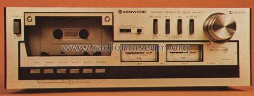 Stereo Cassette Deck KX-400; Kenwood, Trio- (ID = 956466) R-Player