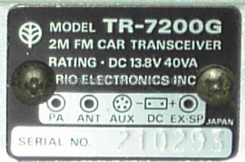 TR-7200G; Kenwood, Trio- (ID = 1587387) Amat TRX
