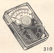 Volt-Ohm Milliammeter 310; Triplett Electrical (ID = 227536) Equipment