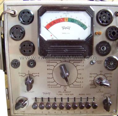 Speed-Chek Tube Tester 2413; Triplett Electrical (ID = 775635) Equipment