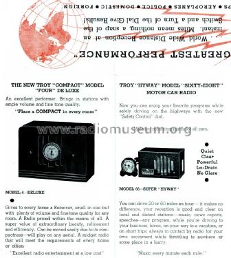 4 Deluxe ; Troy Radio Mfg. Co. (ID = 1706500) Radio