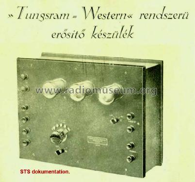 Tungsram-Western 3 csöves; Tungsram; Budapest (ID = 529233) Ampl/Mixer