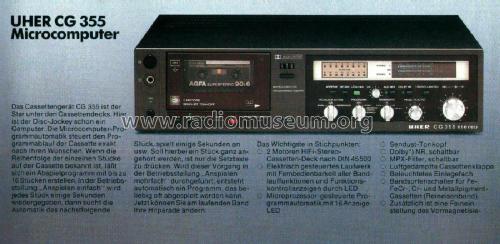 CG 355 Stereo ; Uher Werke; München (ID = 2631448) R-Player