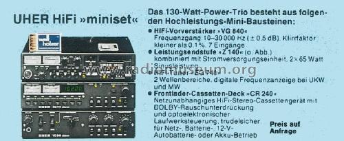 EG740; Uher Werke; München (ID = 1769765) Radio