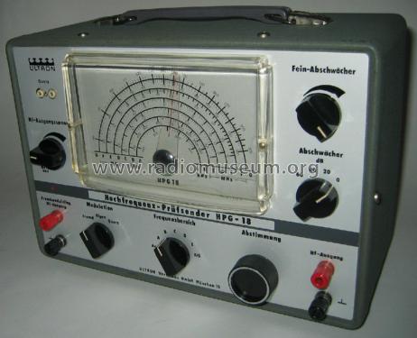 Hochfrequenz-Prüfsender HPG-18; Ultron-Elektronik (ID = 2604964) Equipment