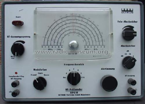 Hochfrequenz-Prüfsender HPG-18; Ultron-Elektronik (ID = 328434) Equipment