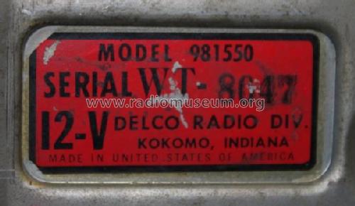 981550 Buick ; United Motors (ID = 1793908) Autoradio
