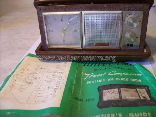Travel Companion - Portable AM Clock Radio 1001; Universal Appliances (ID = 1689037) Radio