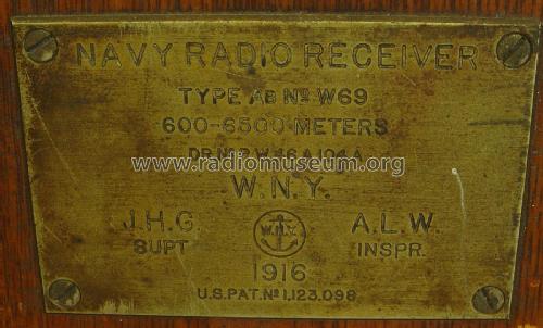 Navy Radio Receiver Type AB; MILITARY U.S. (ID = 2042895) Mil Re