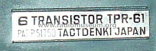 Tact - 6 Transistor Phonoradio TPR-61; Takt Denki / Tact (ID = 2003660) Radio