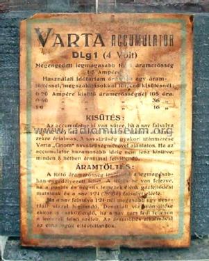 Akkumulator DLg1; Varta Accumulatoren- (ID = 1095209) A-courant