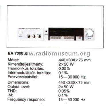 Stereo Amplifier EA7386S; Videoton; (ID = 1086104) Ampl/Mixer