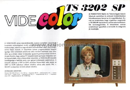 Videcolor TS3202 SP; Videoton; (ID = 1095249) Televisore