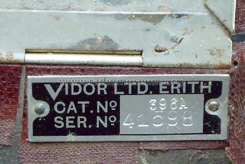 Attache CN396A; Vidor Ltd.; Erith (ID = 228151) Radio