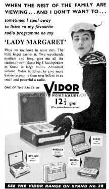 My Lady Margaret de Luxe CN434; Vidor Ltd.; Erith (ID = 1606014) Radio