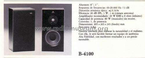 2-Way Speaker System B-4100; Vieta Audio (ID = 1883589) Lautspr.-K