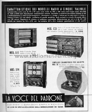 514 ; La Voce del Padrone; (ID = 1500349) Radio
