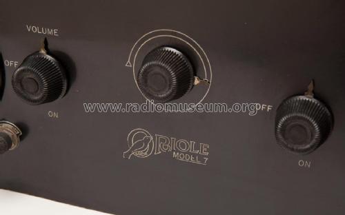 Oriole Model 7; W-K W.K. Electric Co (ID = 2065657) Radio