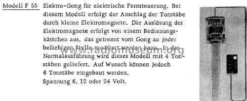 Elektro-Gong F55; Wandel & Goltermann; (ID = 1949408) Misc