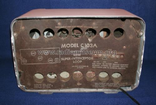 C103A ; Warwick Mfg. Corp., (ID = 1339100) Radio