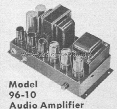 Audio Amplifier 96-10; Webster Electric (ID = 403579) Ampl/Mixer