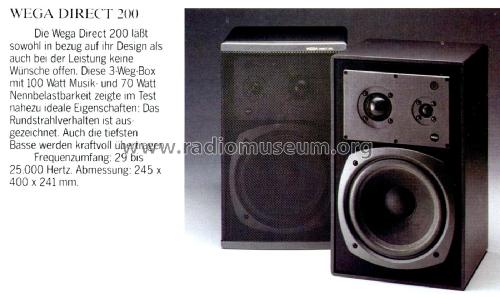 3-Weg-HiFi-Lautsprecherbox direct 200; Wega, (ID = 2236921) Speaker-P