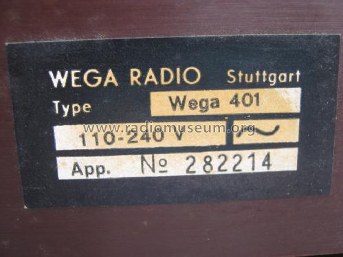 401; Wega, (ID = 1462074) Radio