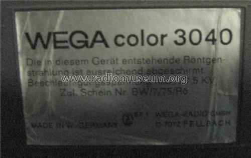 Color 3040; Wega, (ID = 2018518) Television