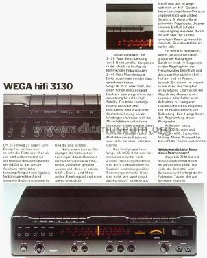 hifi 3130; Wega, (ID = 2233176) Radio