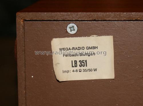 HiFi Kompaktlautsprecher LB-351; Wega, (ID = 1014054) Speaker-P